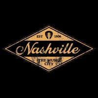 Retro Nashville Tennessee Music City Vintage Guitar Souvenir Doggie Tank