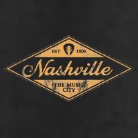 Retro Nashville Tennessee Music City Vintage Guitar Souvenir Hat