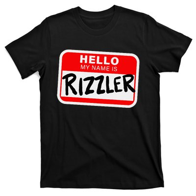 Rizzler Name Tag Rizz T-Shirt