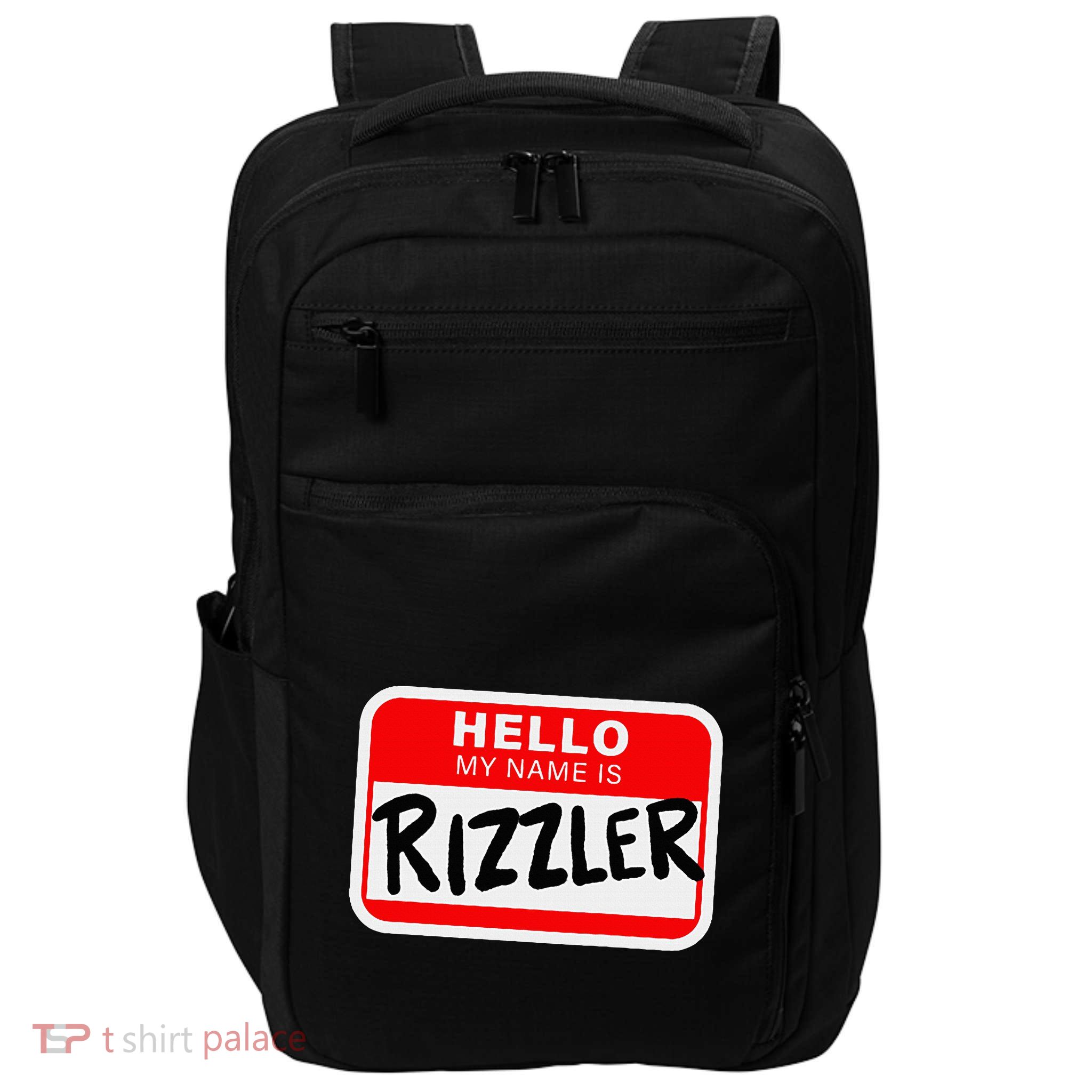 Rizzler Name Tag Rizz Impact Tech Backpack