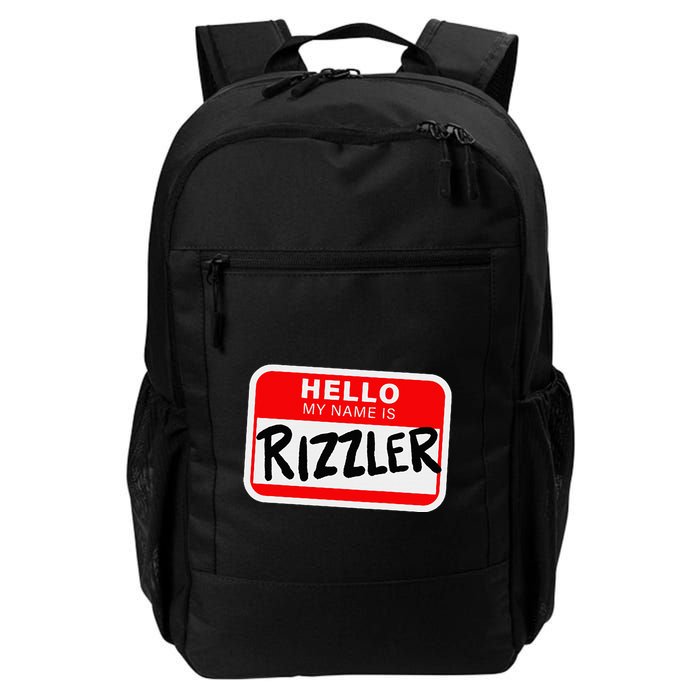 Rizzler Name Tag Rizz Daily Commute Backpack