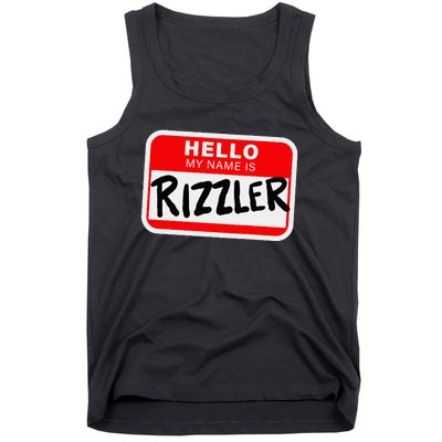 Rizzler Name Tag Rizz Tank Top