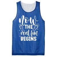 Retired Now The Real Fun Begins Cute Gift Mesh Reversible Basketball Jersey Tank