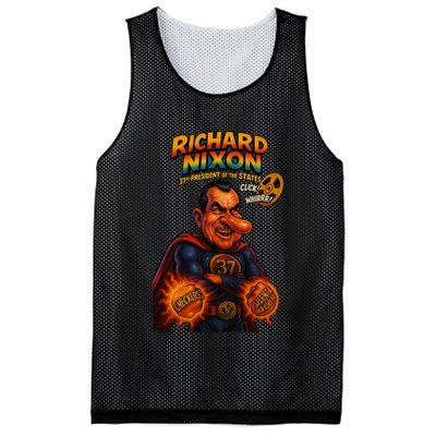 Richard Nixon The Presidential Chronicles Mesh Reversible Basketball Jersey Tank