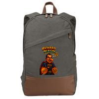 Richard Nixon The Presidential Chronicles Cotton Canvas Backpack