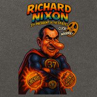Richard Nixon The Presidential Chronicles Cotton Canvas Backpack