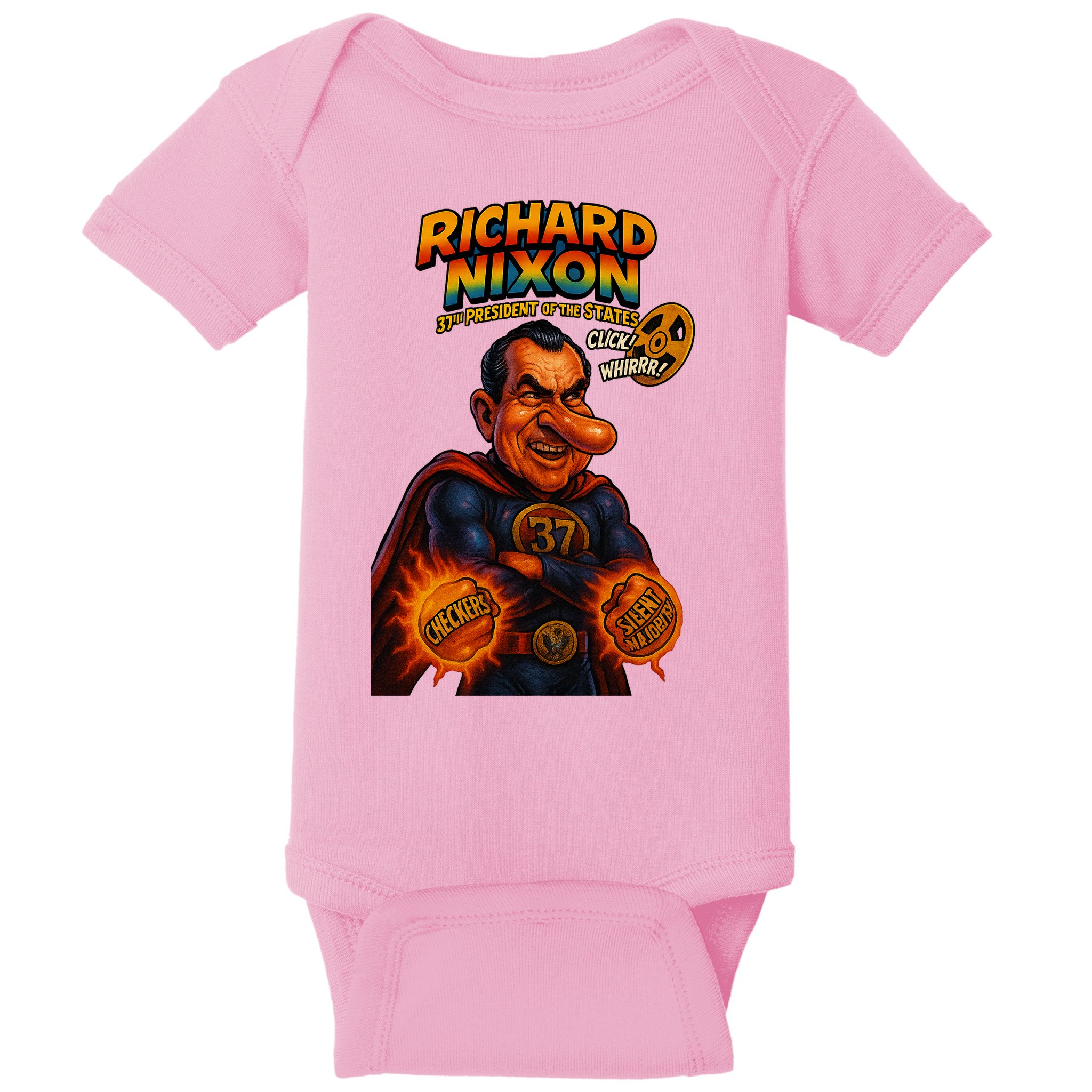 Richard Nixon The Presidential Chronicles Baby Bodysuit