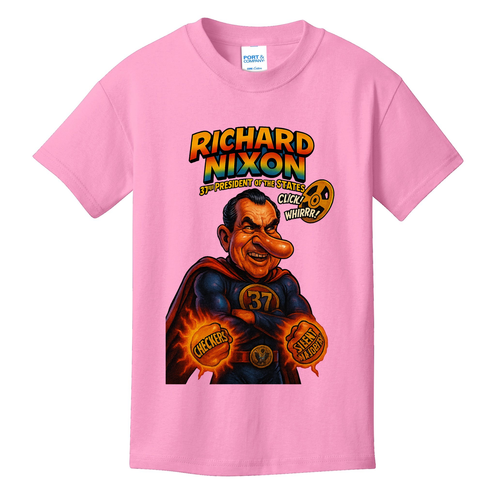 Richard Nixon The Presidential Chronicles Kids T-Shirt