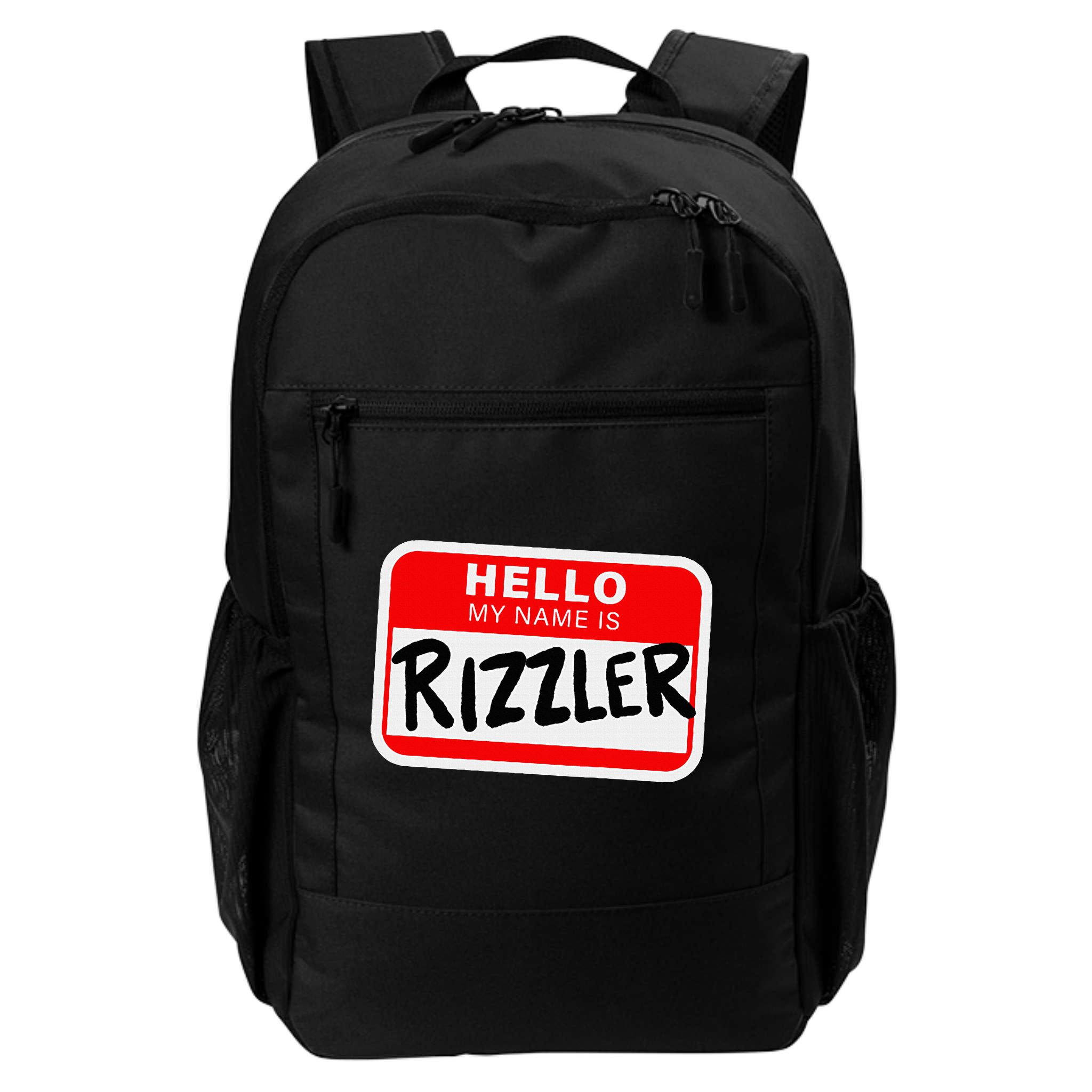 Rizzler Name Tag Rizz Design For Teens And Young Backpack