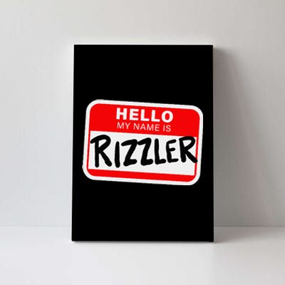 Rizzler Name Tag Rizz Design For Teens And Young Canvas