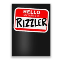 Rizzler Name Tag Rizz Design For Teens And Young Poster