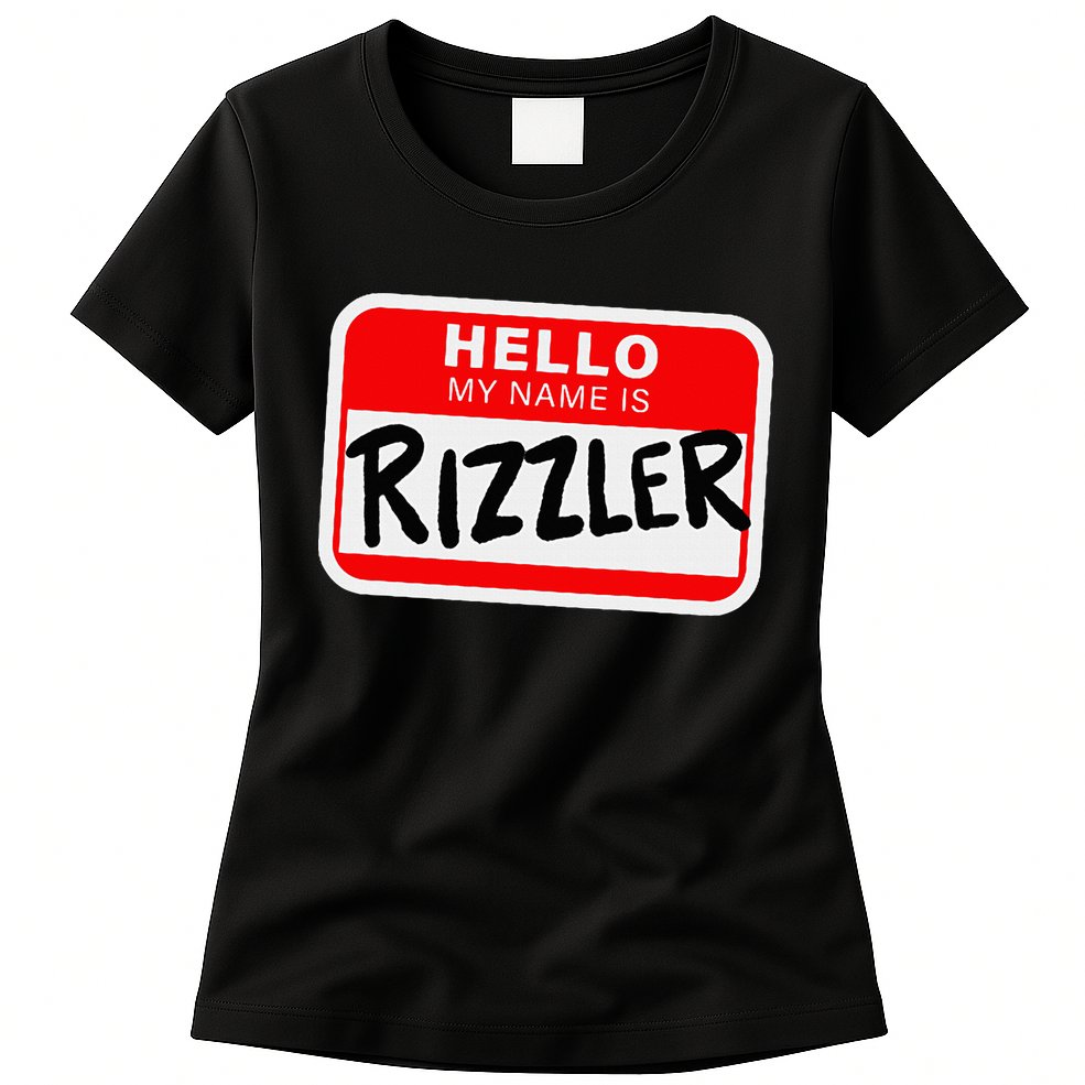 Rizzler Name Tag Rizz Design For Teens And Young Womens T-Shirt