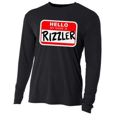 Rizzler Name Tag Rizz Design For Teens And Young Cooling Performance Long Sleeve Crew