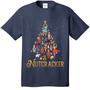 Retro Nutcracker Tree Ballet Dance Family Christmas Pajama T-Shirt