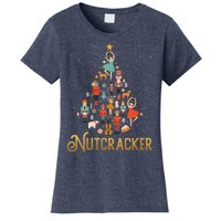 Retro Nutcracker Tree Ballet Dance Family Christmas Pajama Women's T-Shirt