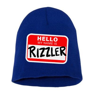 Rizzler Name Tag Rizz Short Acrylic Beanie