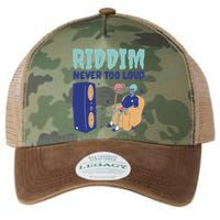 Riddim Never Too Loud Funny Dubstep Skeleton Gift Legacy Tie Dye Trucker Hat