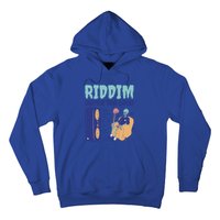 Riddim Never Too Loud Funny Dubstep Skeleton Gift Hoodie