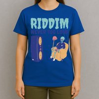 Riddim Never Too Loud Funny Dubstep Skeleton Gift T-Shirt