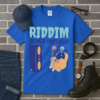 Riddim Never Too Loud Funny Dubstep Skeleton Gift Tall T-Shirt