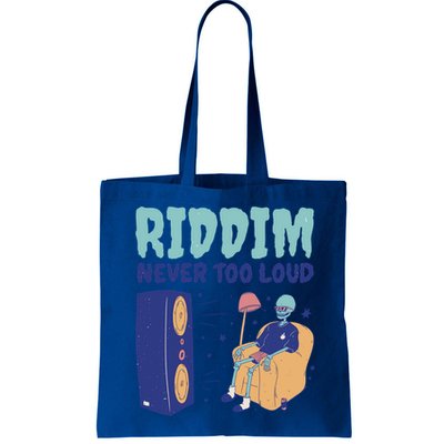 Riddim Never Too Loud Funny Dubstep Skeleton Gift Bag