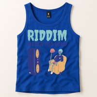Riddim Never Too Loud Funny Dubstep Skeleton Gift Tank Top