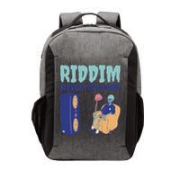 Riddim Never Too Loud Funny Dubstep Skeleton Gift Vector Backpack