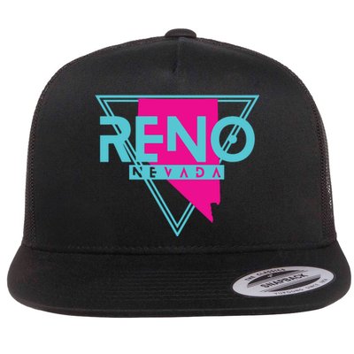 Reno Nevada T Triangle Nv Souvenirs Flat Bill Trucker Hat