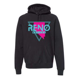 Reno Nevada T Triangle Nv Souvenirs Premium Hoodie