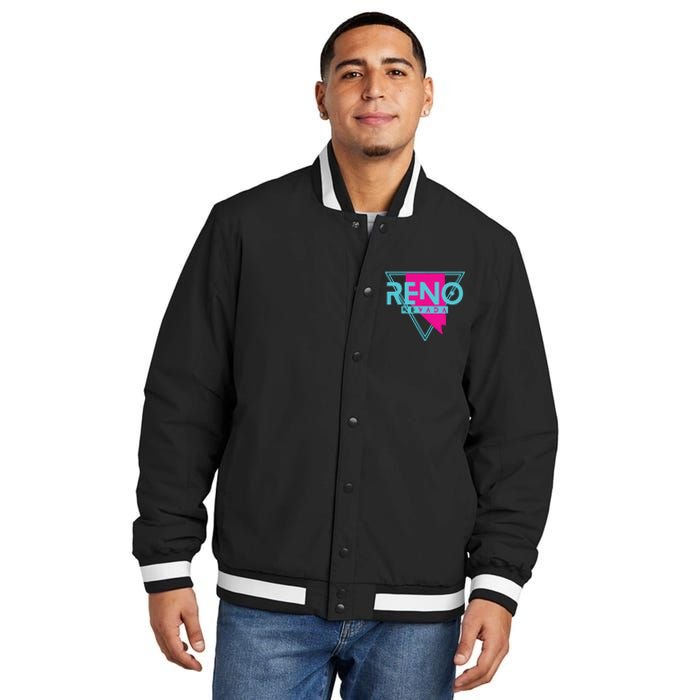 Reno Nevada T Triangle Nv Souvenirs Insulated Varsity Jacket