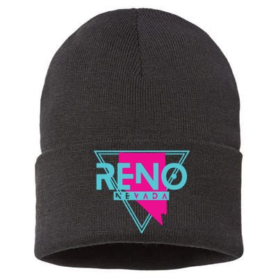 Reno Nevada T Triangle Nv Souvenirs Sustainable Knit Beanie