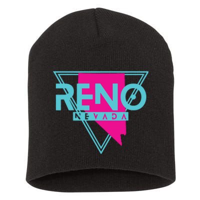 Reno Nevada T Triangle Nv Souvenirs Short Acrylic Beanie