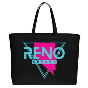 Reno Nevada T Triangle Nv Souvenirs Cotton Canvas Jumbo Tote