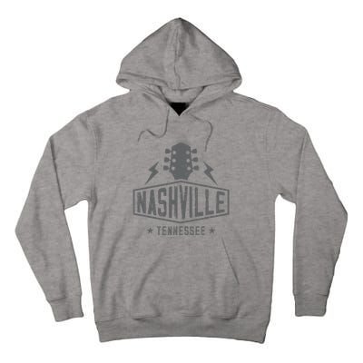 Retro Nashville Tennessee Guitar Vintage Country Music Tall Hoodie