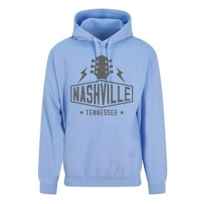 Retro Nashville Tennessee Guitar Vintage Country Music Unisex Surf Hoodie