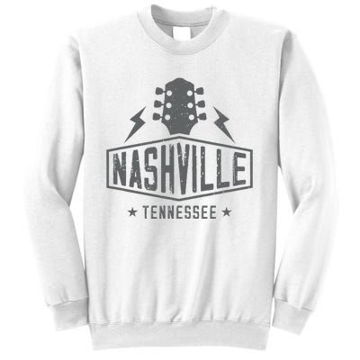 Retro Nashville Tennessee Guitar Vintage Country Music Sweatshirt