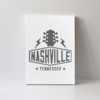 Retro Nashville Tennessee Guitar Vintage Country Music Canvas