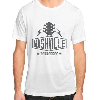 Retro Nashville Tennessee Guitar Vintage Country Music Adult ChromaSoft Performance T-Shirt