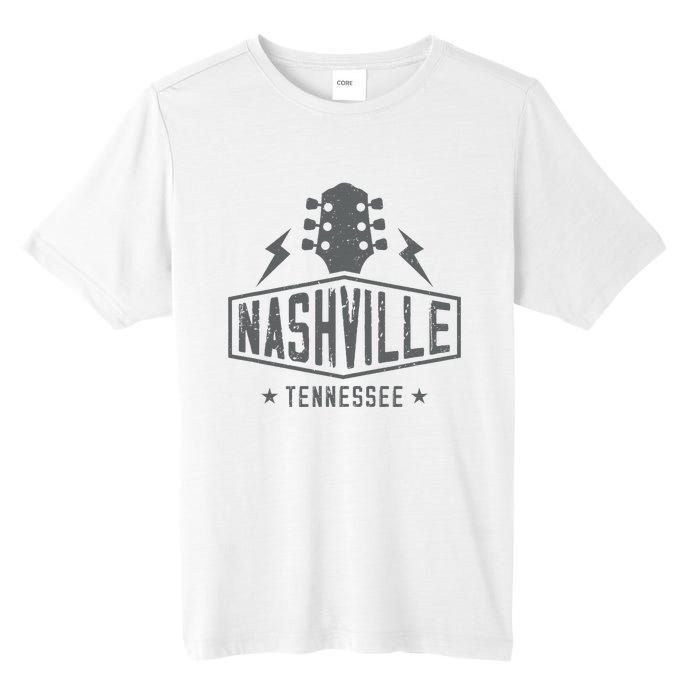 Retro Nashville Tennessee Guitar Vintage Country Music Tall Fusion ChromaSoft Performance T-Shirt