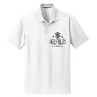 Retro Nashville Tennessee Guitar Vintage Country Music Dry Zone Grid Polo