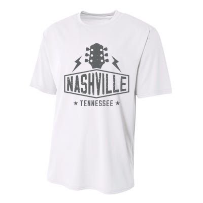 Retro Nashville Tennessee Guitar Vintage Country Music Performance Sprint T-Shirt