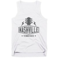 Retro Nashville Tennessee Guitar Vintage Country Music Tank Top