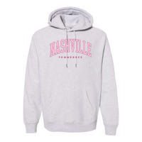 Retro Nashville Tennessee Vintage Preppy Throwback Premium Hoodie