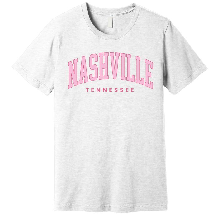 Retro Nashville Tennessee Vintage Preppy Throwback Premium T-Shirt