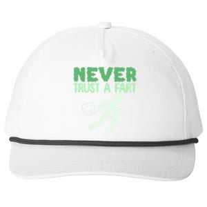 Running Never Trust A Fart Funny Running Saying Snapback Five-Panel Rope Hat