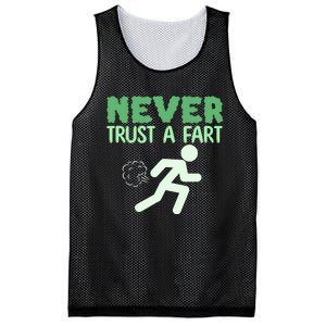 Running Never Trust A Fart Funny Running Saying Mesh Reversible Basketball Jersey Tank