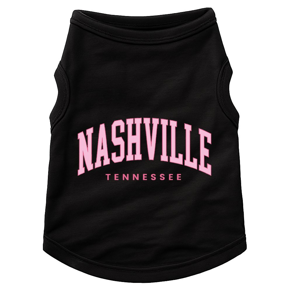 Retro Nashville Tennessee Vintage Preppy Doggie Tank