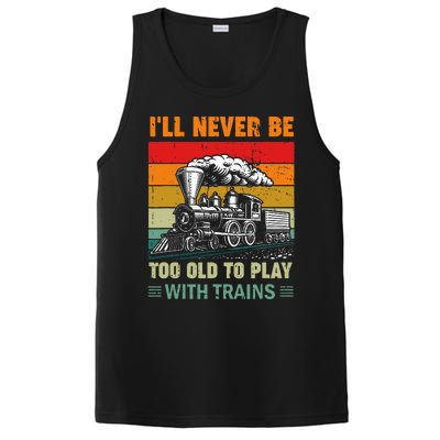 Retro Never Too Old To Play With Trains Train Locomotive PosiCharge Competitor Tank