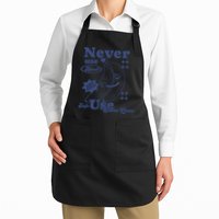 Retro Never Use Alone Harm Reduction Apron