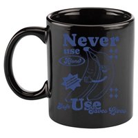 Retro Never Use Alone Harm Reduction 11oz C Handle Ceramic Mug